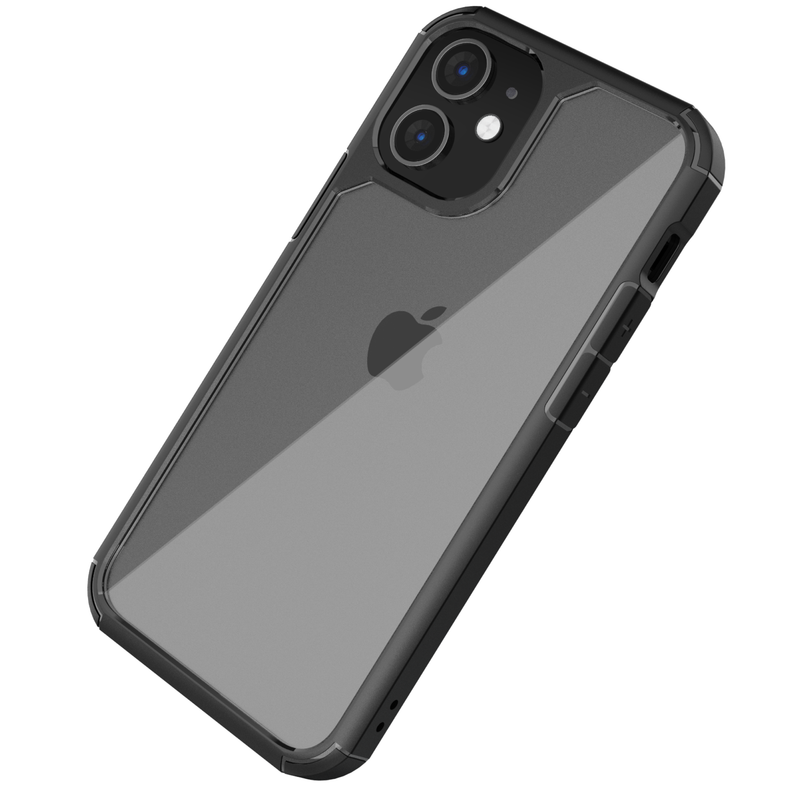 Load image into Gallery viewer, OuterFactor Element Clear Case, iPhone 12 Mini, Black