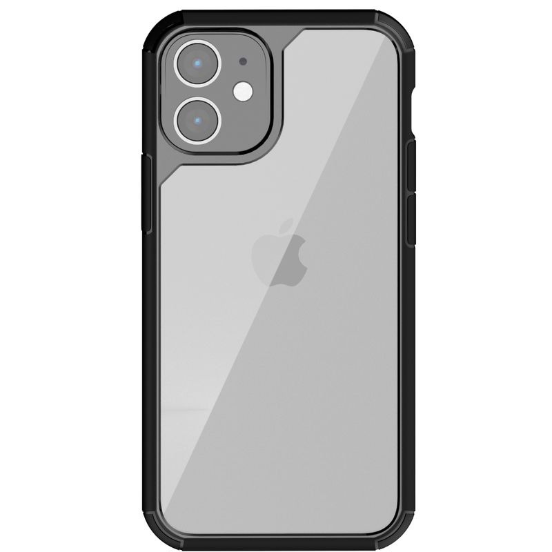 Load image into Gallery viewer, OuterFactor Element Clear Case, iPhone 12 Mini, Black