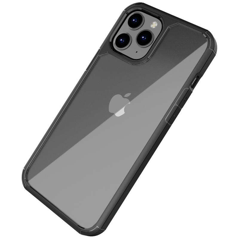 Load image into Gallery viewer, OuterFactor Element Clear Case, iPhone 12 Pro Max, Black