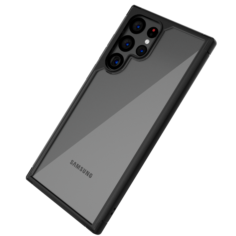 Load image into Gallery viewer, OuterFactor Element Clear Case, S22 Ultra (2022), Black