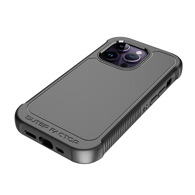 Load image into Gallery viewer, OuterFactor WorkForce Case with Belt Clip, iPhone 14 Pro Max, Black