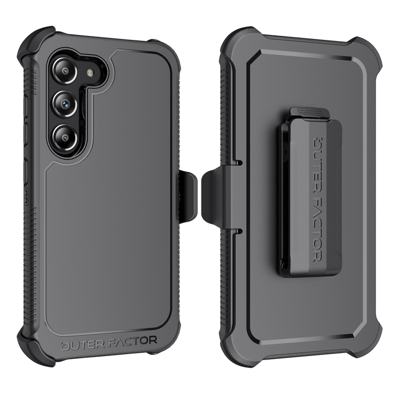 Load image into Gallery viewer, OuterFactor WorkForce Case with Belt Clip, S23 (2023), Black