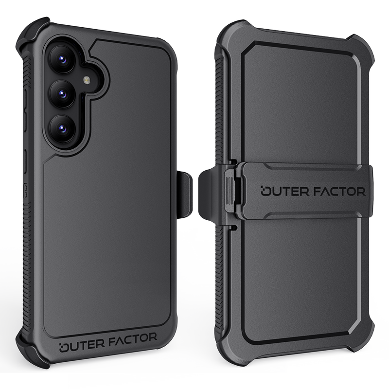 Load image into Gallery viewer, OuterFactor WorkForce Case with Belt Clip, S24+ (2024), Black