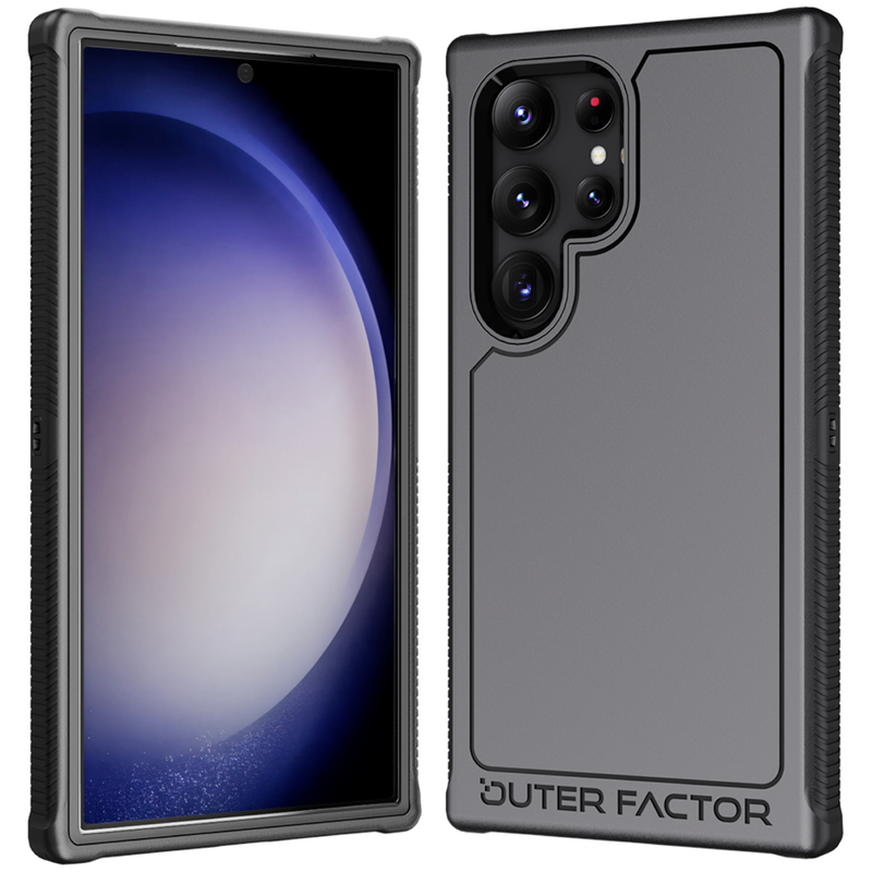 Load image into Gallery viewer, Galaxy S24 Ultra (2024) with Belt Clip, Black - WorkForce Case by OuterFactor