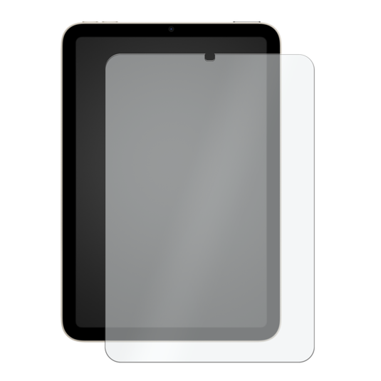 OuterFactor OnGuard Screen Protector, iPad Mini (6th Gen), 2.5D Curved 9H Tempered Glass, Clear