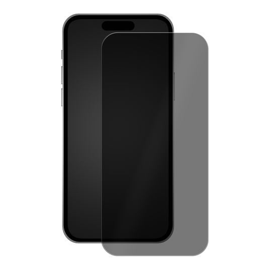 OuterFactor OnGuard Screen Protector, iPhone 15 Pro, 2.5D Curved 9H Tempered Glass, Privacy