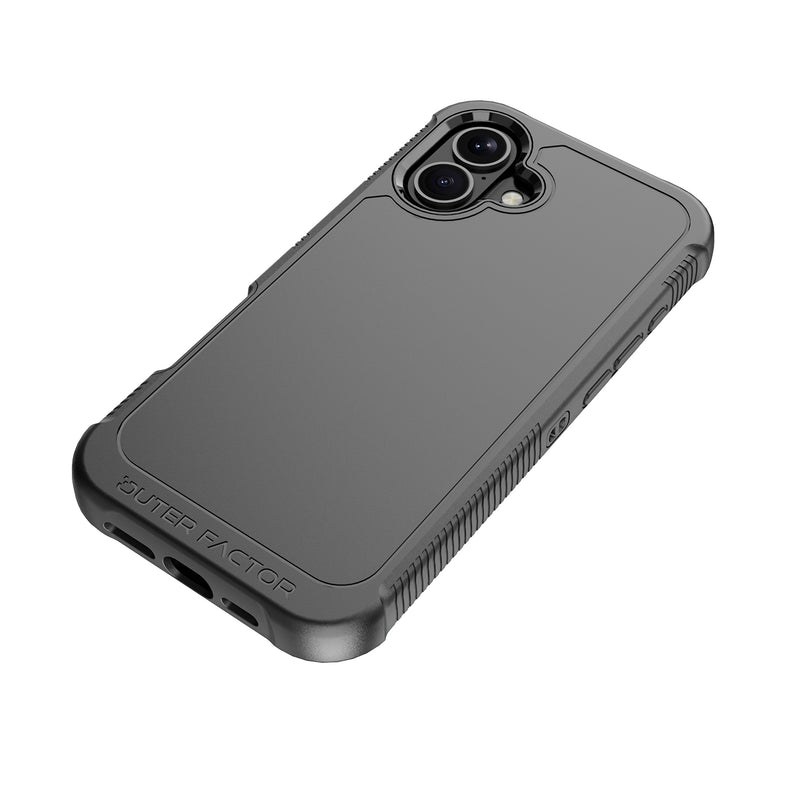 Load image into Gallery viewer, OuterFactor WorkForce Case with Belt Clip, iPhone 16 Plus, Black