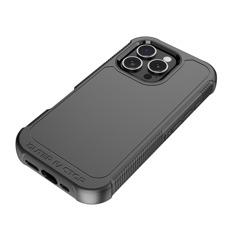 Load image into Gallery viewer, OuterFactor WorkForce Case with Belt Clip, iPhone 16 Pro, Black