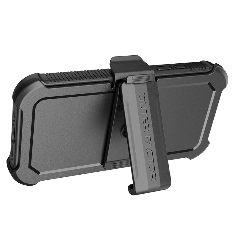 Load image into Gallery viewer, OuterFactor WorkForce Case with Belt Clip, iPhone 16, Black
