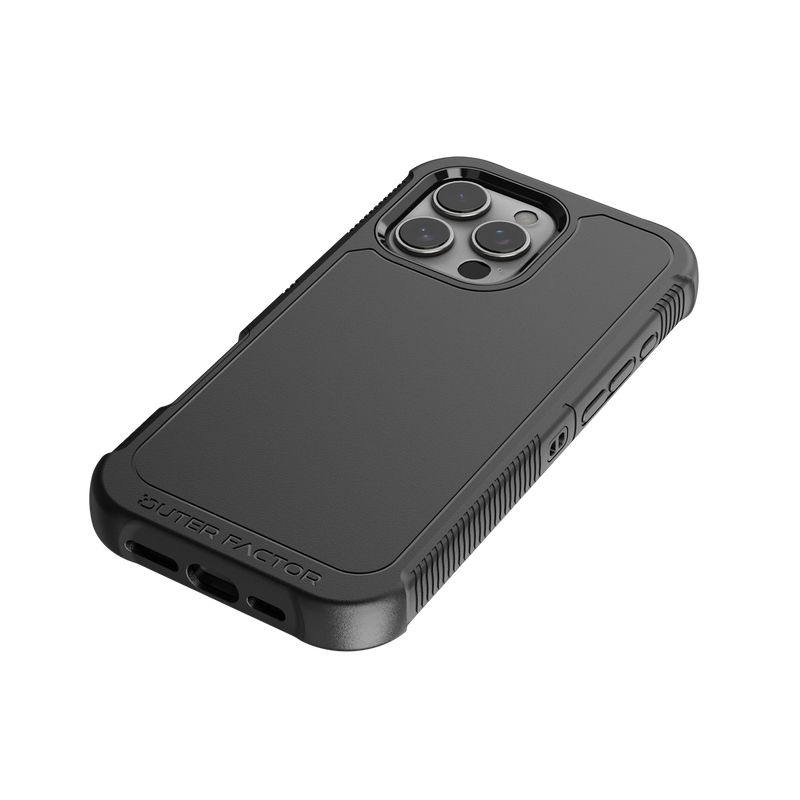 Load image into Gallery viewer, OuterFactor WorkForce Case with Belt Clip, iPhone 16 Pro Max, Black