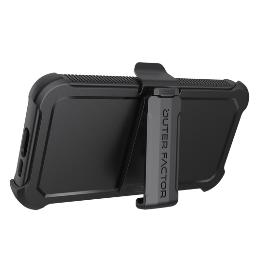 OuterFactor WorkForce Case with Belt Clip, S23 FE (2023), Black