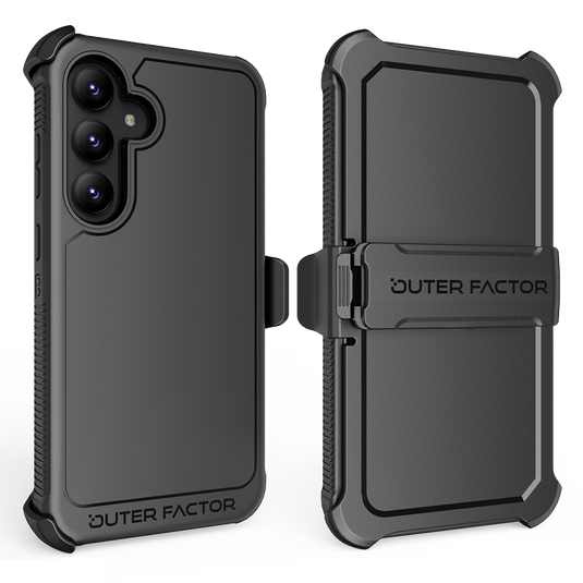 OuterFactor WorkForce Case with Belt Clip, S24+ (2024), Black