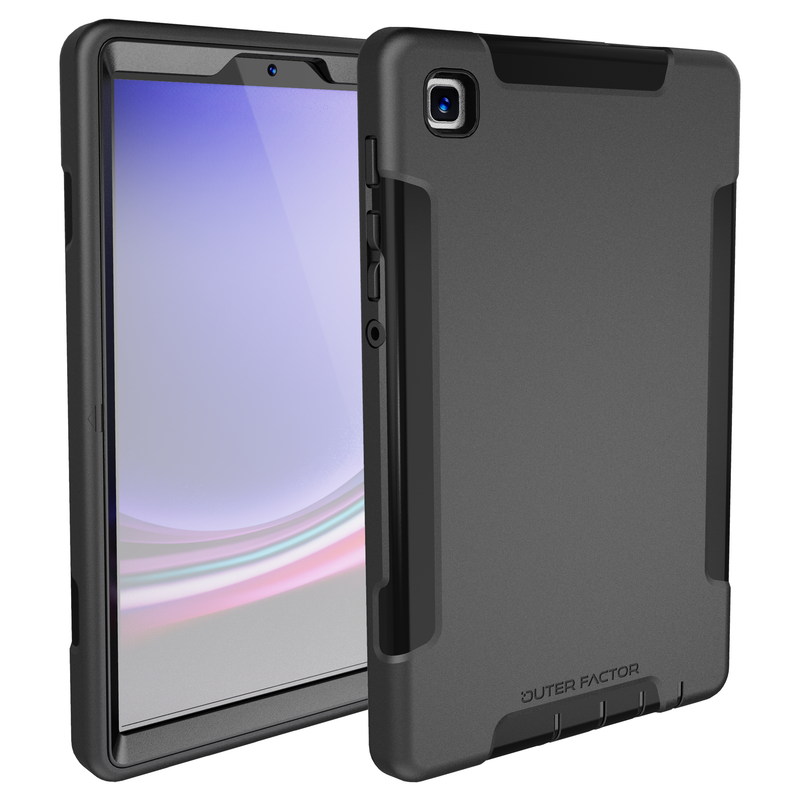 Load image into Gallery viewer, *PROMO!* OuterFactor WorkForce Case, Tab A7 Lite (2021), Black, Screen Protector

