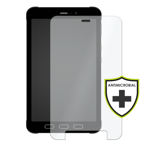 OuterFactor OnGuard Screen Protector, Tab Active 3 (2020), 2.5D Curved 9H Tempered Glass, Antimicrobial