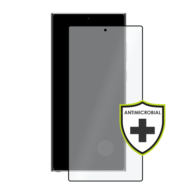 Load image into Gallery viewer, OuterFactor OnGuard Screen Protector, S23 Ultra, Curved 9H Tempered Glass, Anti-Microbial
