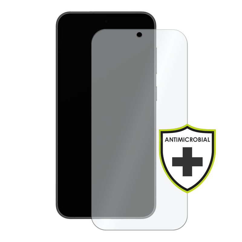 Load image into Gallery viewer, OuterFactor OnGuard Screen Protector, S23 FE (2023), 2.5D Curved 9H Tempered Glass, Antimicrobial
